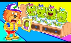 Funny Stories for Kids About Taking Care of Baby | Lion Family | Cartoon for Kids
