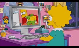 Lisa's computer The Simpsons Funny Moments #SSLK 34