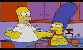 Funny The Simpsons Clip: Homer vs Marge