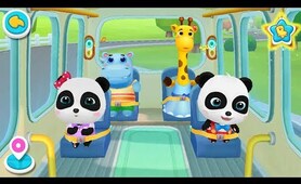 ❤ Little Panda School Bus | Go Shopping | Kids Cartoon | Kids Videos | BabyBus Game