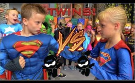 BOYS vs GIRLS! Super Birthday Bash! Twin Ninja Kidz!